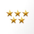 Vector golden star ranking symbol, top award