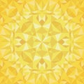 Vector Golden Triangles Foil Texture Seamless Pattern. Festive and Glowing Repeat Surface Design.