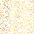 Vector golden white striped succulent plant texture drawing seamless pattern background. Great for subtle, botanical