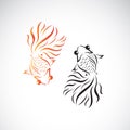 Vector of goldfish design on white background. Pet. Animals. Easy editable layered vector illustration Royalty Free Stock Photo