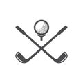 Vector of golf stick and golf ball illustration