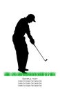 Vector Golfer Silhouettes