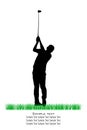 Vector Golfer Silhouettes