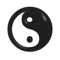 Icon good and evil Vector image. Symbol of harmony and balance