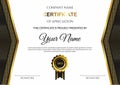 vector gradient golden luxury certificate gold line list