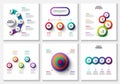 Vector gradient infographic and marketing elements. Can be used for presentation, diagrams, annual report, web design