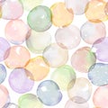 Gradient Mesh Watercolor Drawing Multi Colors Overlapping Seamless Pattern with White Space and Galaxy Pattern