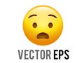 Vector gradient scary,spooky, terrible character face icon Royalty Free Stock Photo