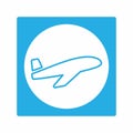 Vector Graphic of - Airplane - White Moon Style