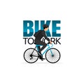 Vector graphic of bike to work good for bike to work celebration.