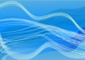 A vector graphic - blue wave background