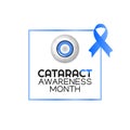 Vector graphic of cataract awareness month good for cataract awareness month celebration.