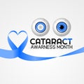 Vector graphic of cataract awareness month good for cataract awareness month celebration.