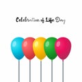 Vector graphic of celebration of life day