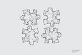 Vector graphic concept of Puzzle