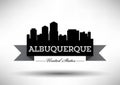 Vector Graphic Design of Albuquerque City Skyline