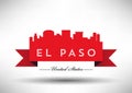 Vector Graphic Design of El Paso City Skyline