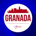 Vector Graphic Design of Granada City Skyline