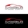 Vector Graphic of Simple Sports Car Logo Design for Car Showroom Royalty Free Stock Photo