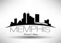 Vector Graphic Design of Memphis City Skyline