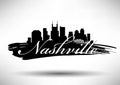 Vector Graphic Design of Nashville City Skyline