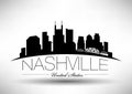 Vector Graphic Design of Nashville City Skyline