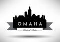 Vector Graphic Design of Omaha City Skyline