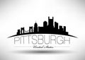 Vector Graphic Design of Pittsburgh City Skyline