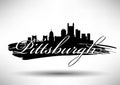 Vector Graphic Design of Pittsburgh City Skyline