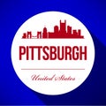 Vector Graphic Design of Pittsburgh City Skyline