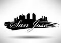 Vector Graphic Design of San Jose City Skyline