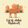 vector graphic of Eid al Adha ideal for Eid al Adha celebration Royalty Free Stock Photo