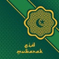 Vector graphic of Eid mubarak good for eid mubarak celebration. Royalty Free Stock Photo