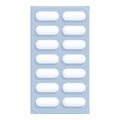 Blank medicine blister pack illustration Royalty Free Stock Photo