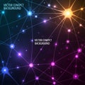Vector graphic featuring interconnected glowing nodes resembling a Royalty Free Stock Photo