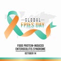 Vector graphic of global Food Protein-Induced Enterocolitis Syndrome day good for global Food Protein-Induced Enterocolitis Syndro Royalty Free Stock Photo