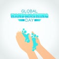 Vector graphic of global handwashing day