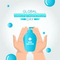 Vector graphic of global handwashing day