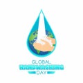 Vector graphic of global handwashing day