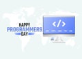 Vector graphic of happy programmers day