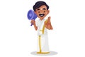 Vector graphic illustration of Tamil Man Royalty Free Stock Photo