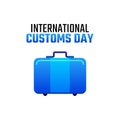 Vector graphic of international customs day