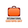 Vector graphic of international customs day