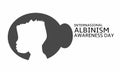 Vector graphic of International day of albinism awareness for international day of albinism awareness celebration
