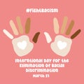 vector graphic of International Day for the Elimination of Racial Discrimination Royalty Free Stock Photo