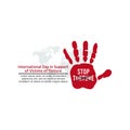 Vector graphic of International Day in Support of Victims of Torture