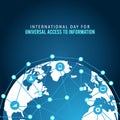 Vector graphic of International Day for Universal Access to Information