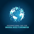 Vector graphic of International Day for Universal Access to Information