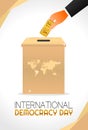 Vector graphic of international democracy day good for international democracy day celebration.