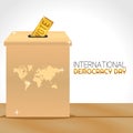 Vector graphic of international democracy day good for international democracy day celebration.